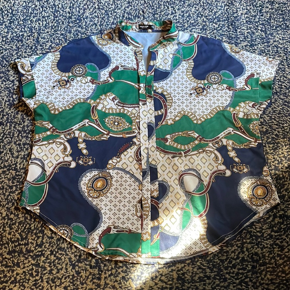 Print casual top